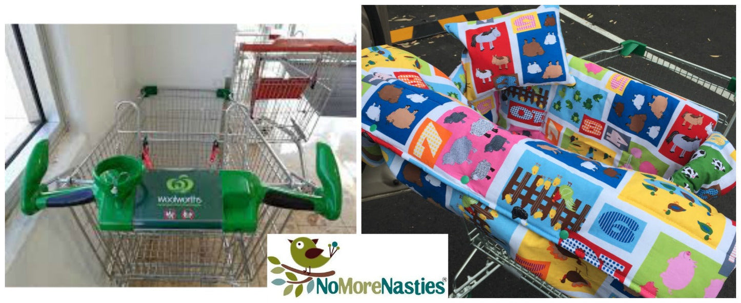 Ruby Deer Deluxe Shopping Trolley Seat Cover