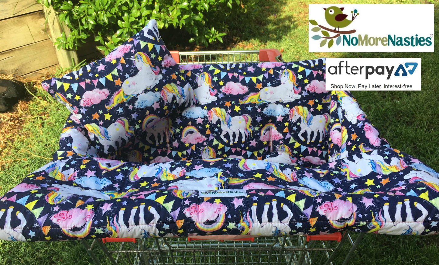 Rainbow Unicorn Deluxe Shopping Trolley Seat Cover