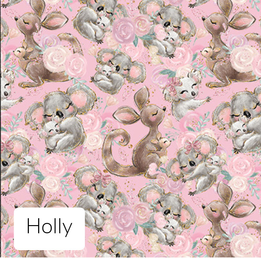 Australian Animals Holly DOUBLE Trolley Seat Cover