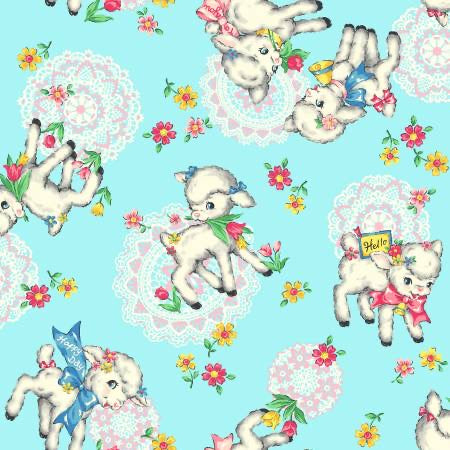 Baby Lamb Blue Deluxe Shopping Trolley Seat Cover