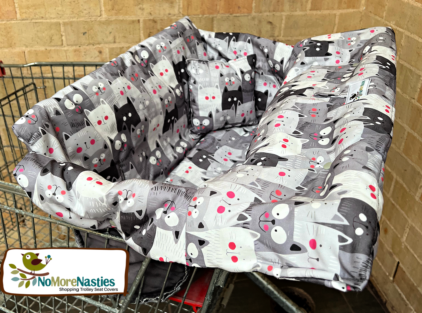 Kitty Deluxe Shopping Trolley Seat Cover