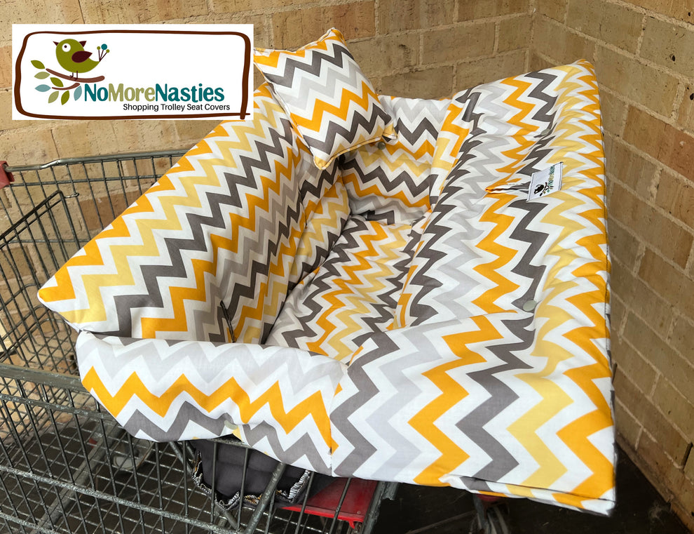 Ziggy Deluxe Shopping Trolley Seat Cover No More Nasties Trolley Seat
