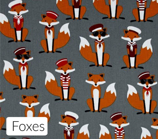 Foxes DOUBLE Trolley Seat Cover