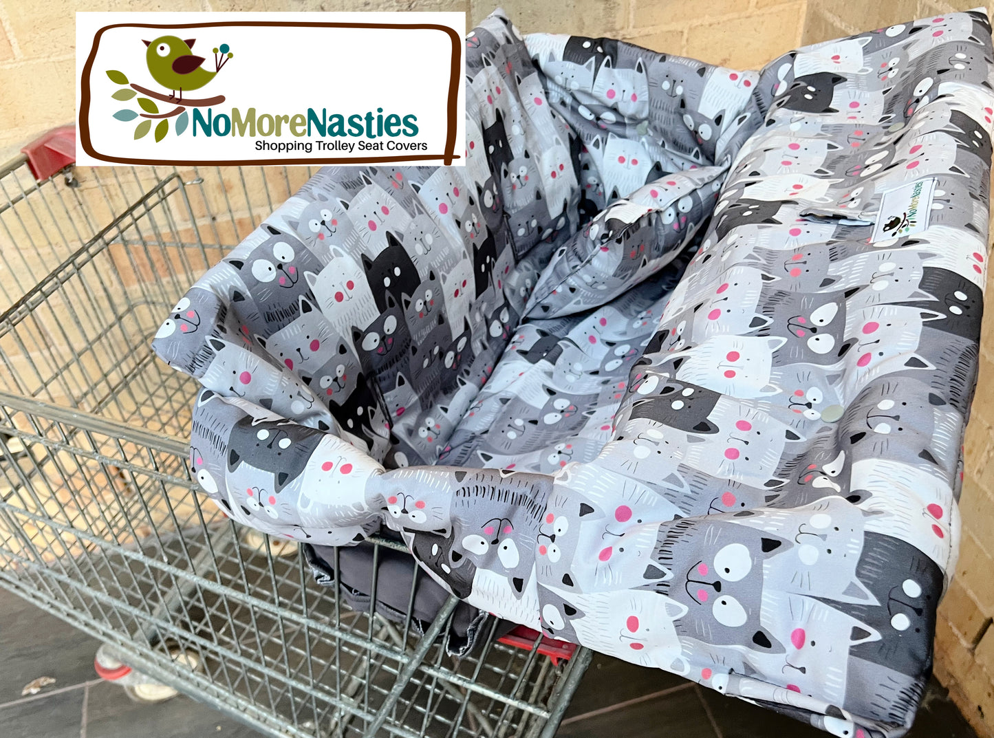 Kitty Deluxe Shopping Trolley Seat Cover