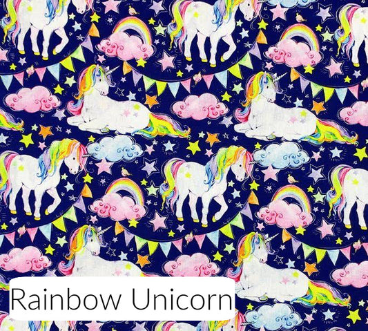 Rainbow Unicorn DOUBLE Trolley Seat Cover